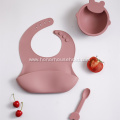 Silicone soft feeding bib